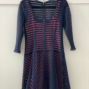 Nanette Lepore Dress, Navy with pink lining